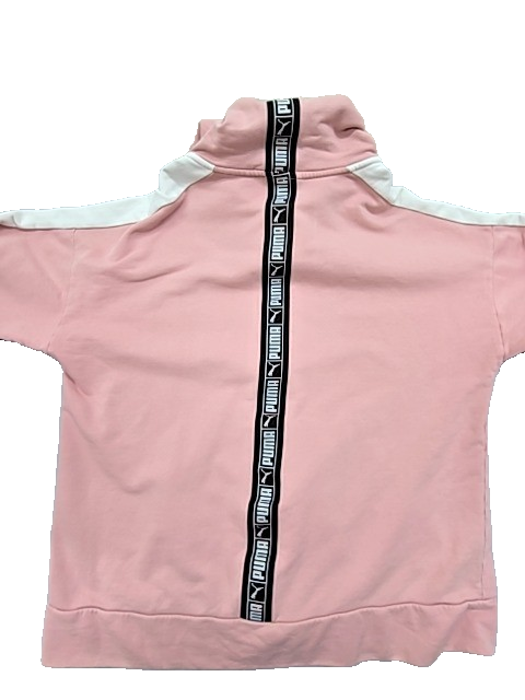 PUMA Women's Pink Zip Hoodie XL Regular Fleece Essentials