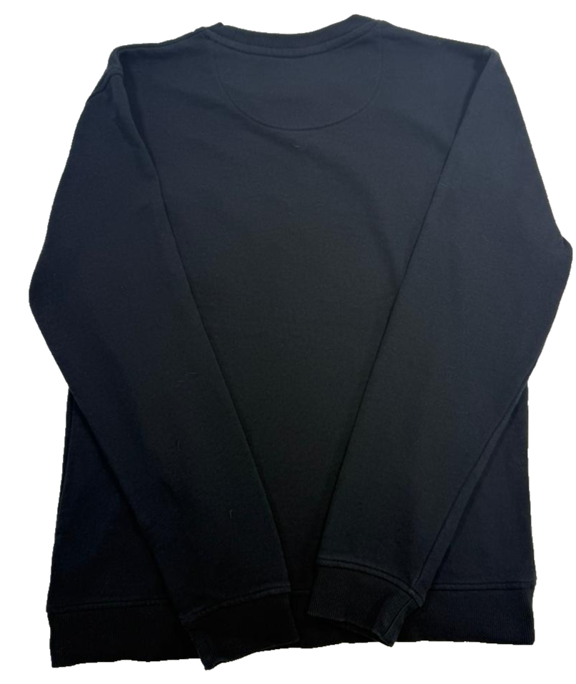 DC Shoes Men's Black Palm Tree Print Pocket Crewneck Sweatshirt Size M