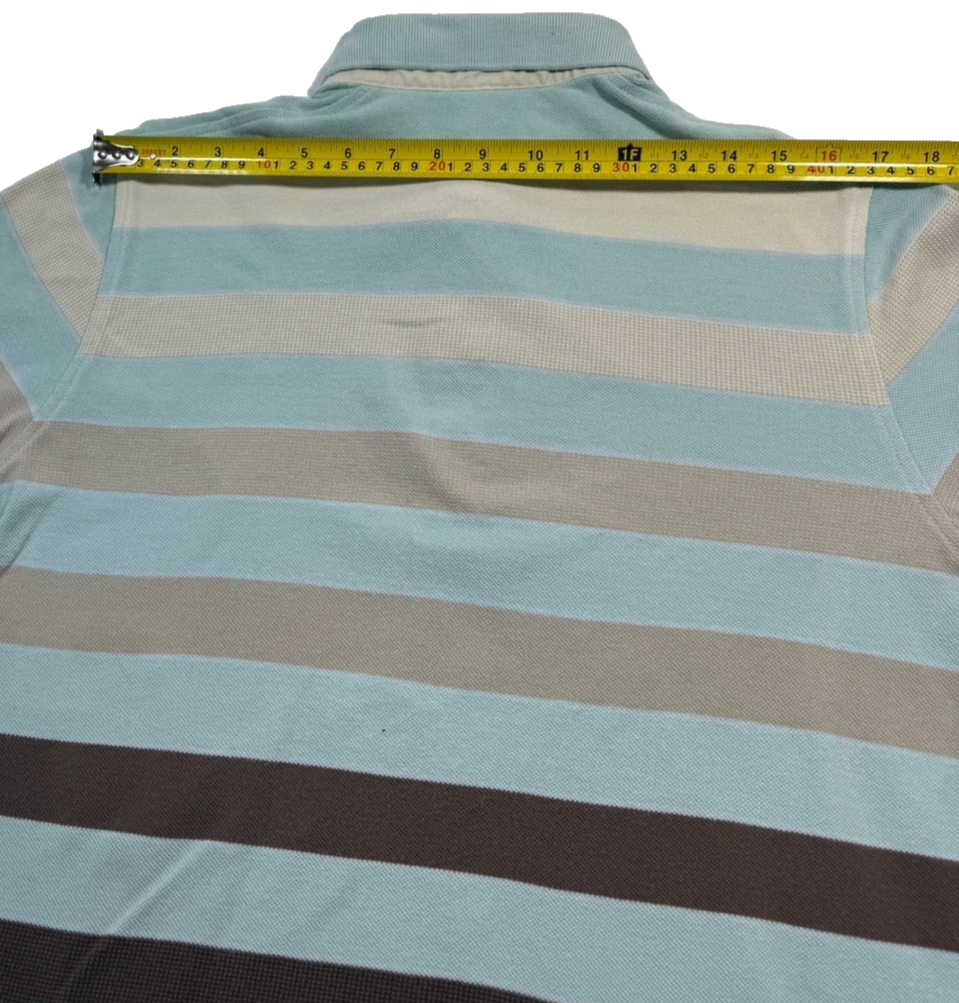 Polo Ralph Lauren Men's Royal Blue Piqué Polo – Yellow Big Pony Logo | Pre-Loved Size L | Artistic Haul