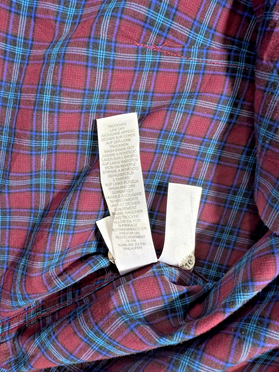 Paul Smith Checkered Shirt For Men - Size L