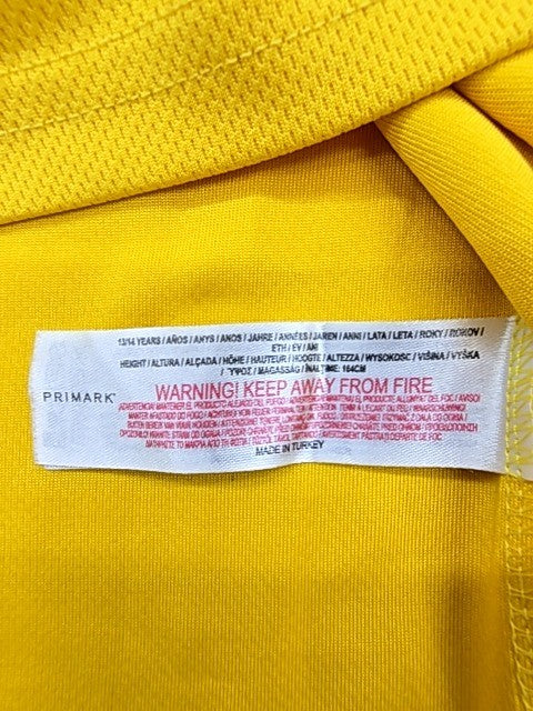 Primark Youth LeBron James Lakers NBA Basketball Jersey Yellow 12-14