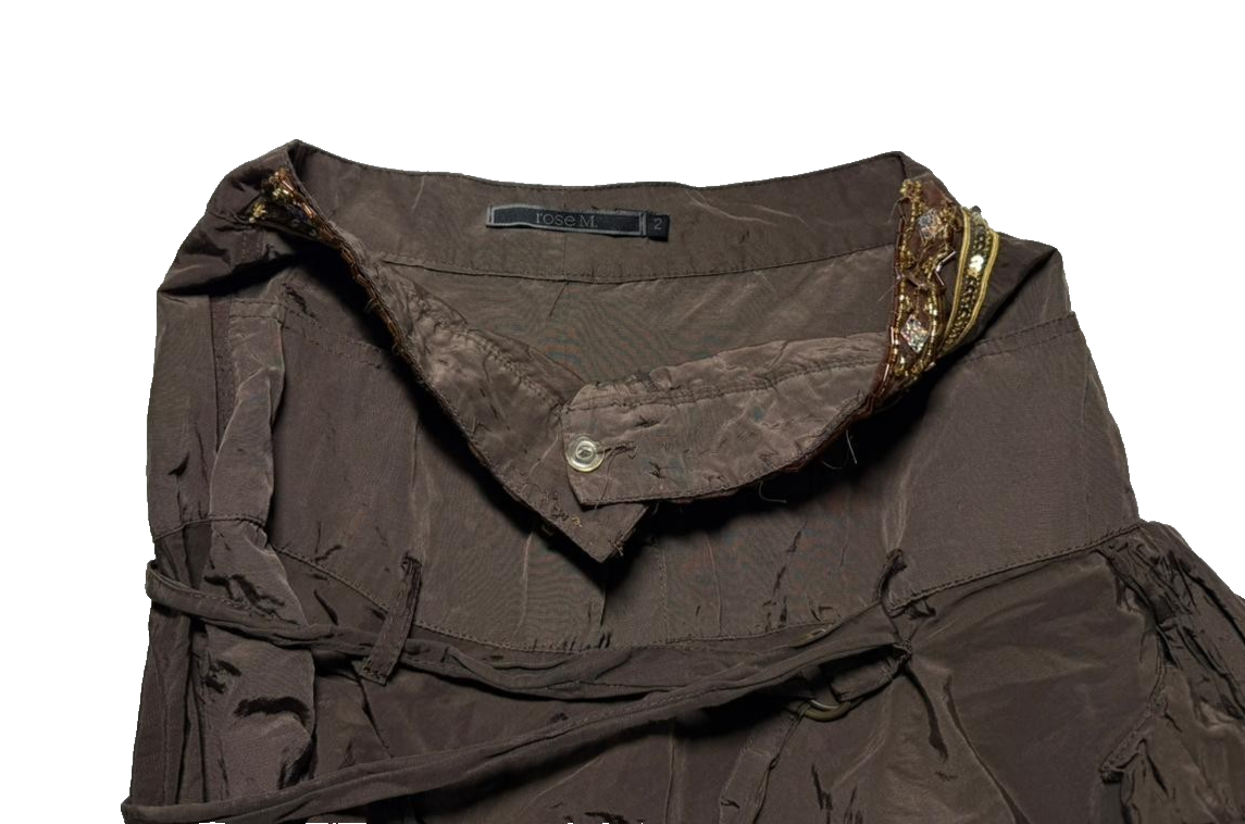 Urban Renewal One-Of-A-Kind Brown Midi Skirt