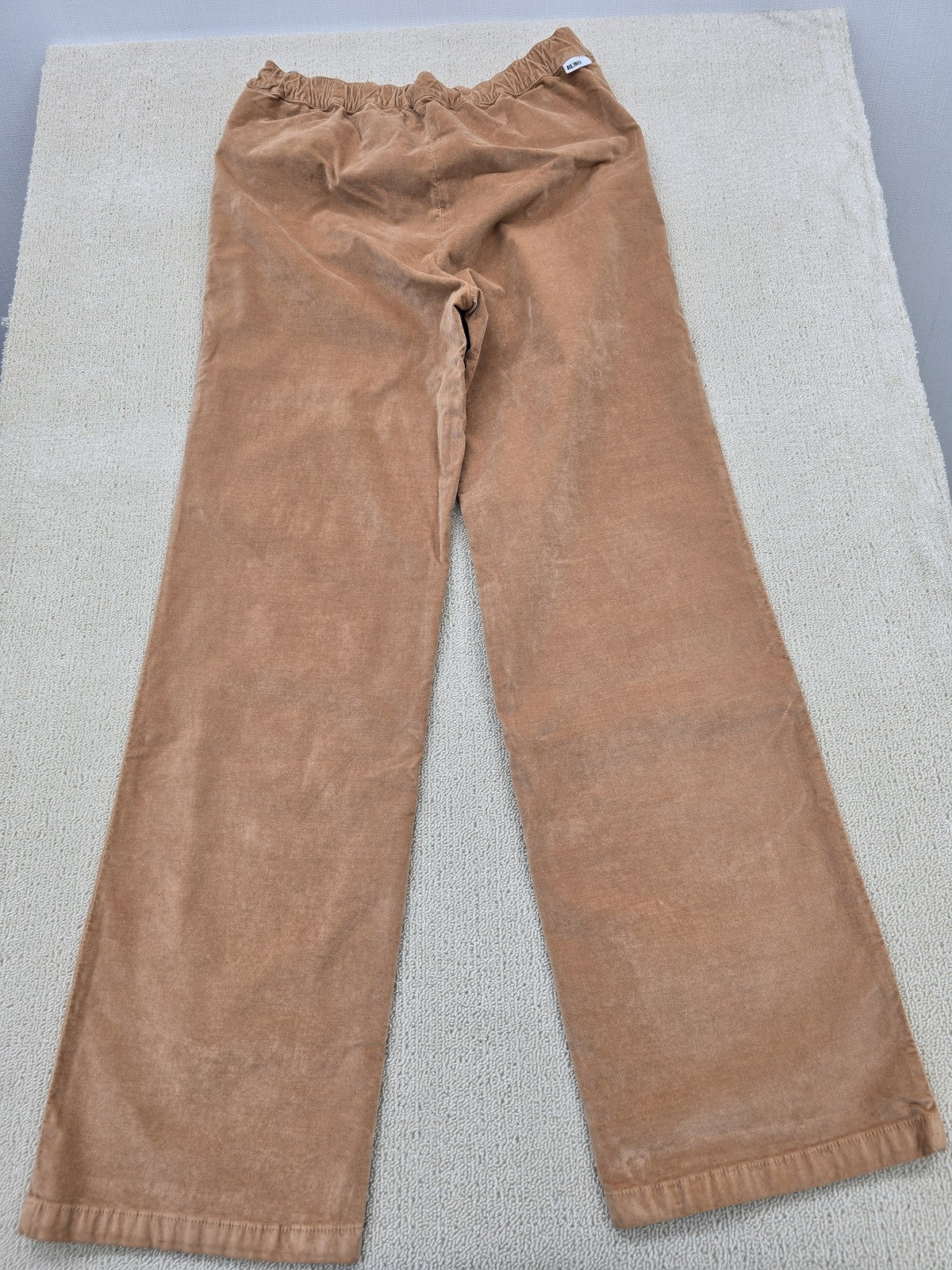 Reiko Women's M Baggy Pecan Brown Cotton Velvet Wide Leg Pants