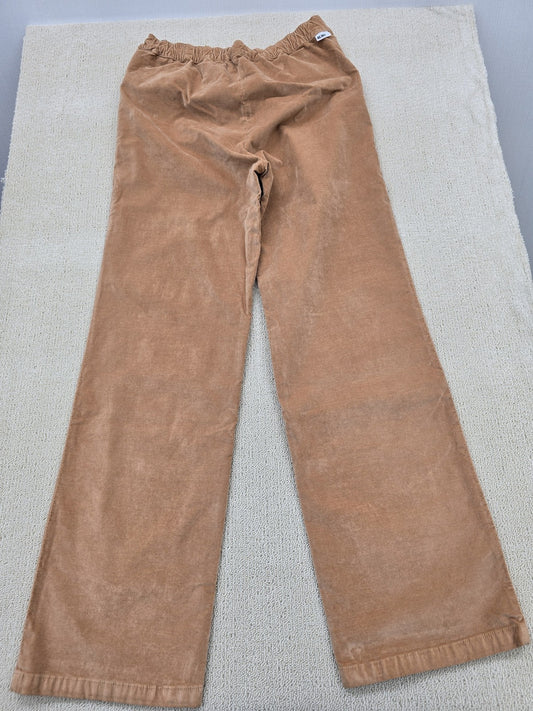 Reiko Women's Brown Pants – Size M, Wide Leg, Cotton