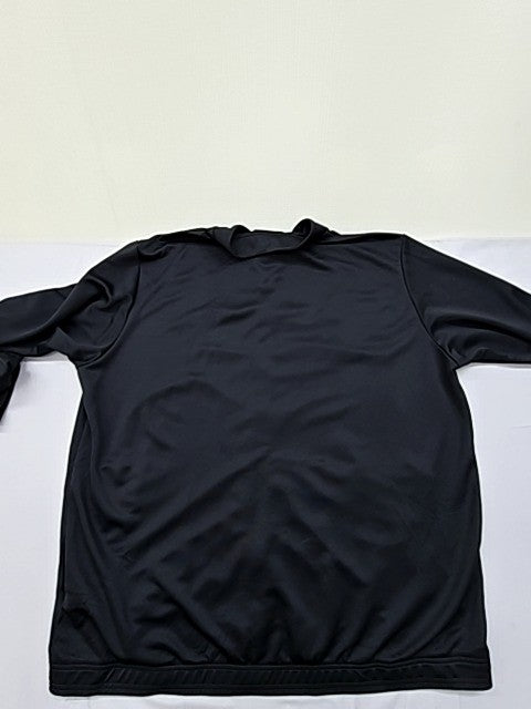 Adidas Men's Black Track Jacket XL 3 Stripes Zipper