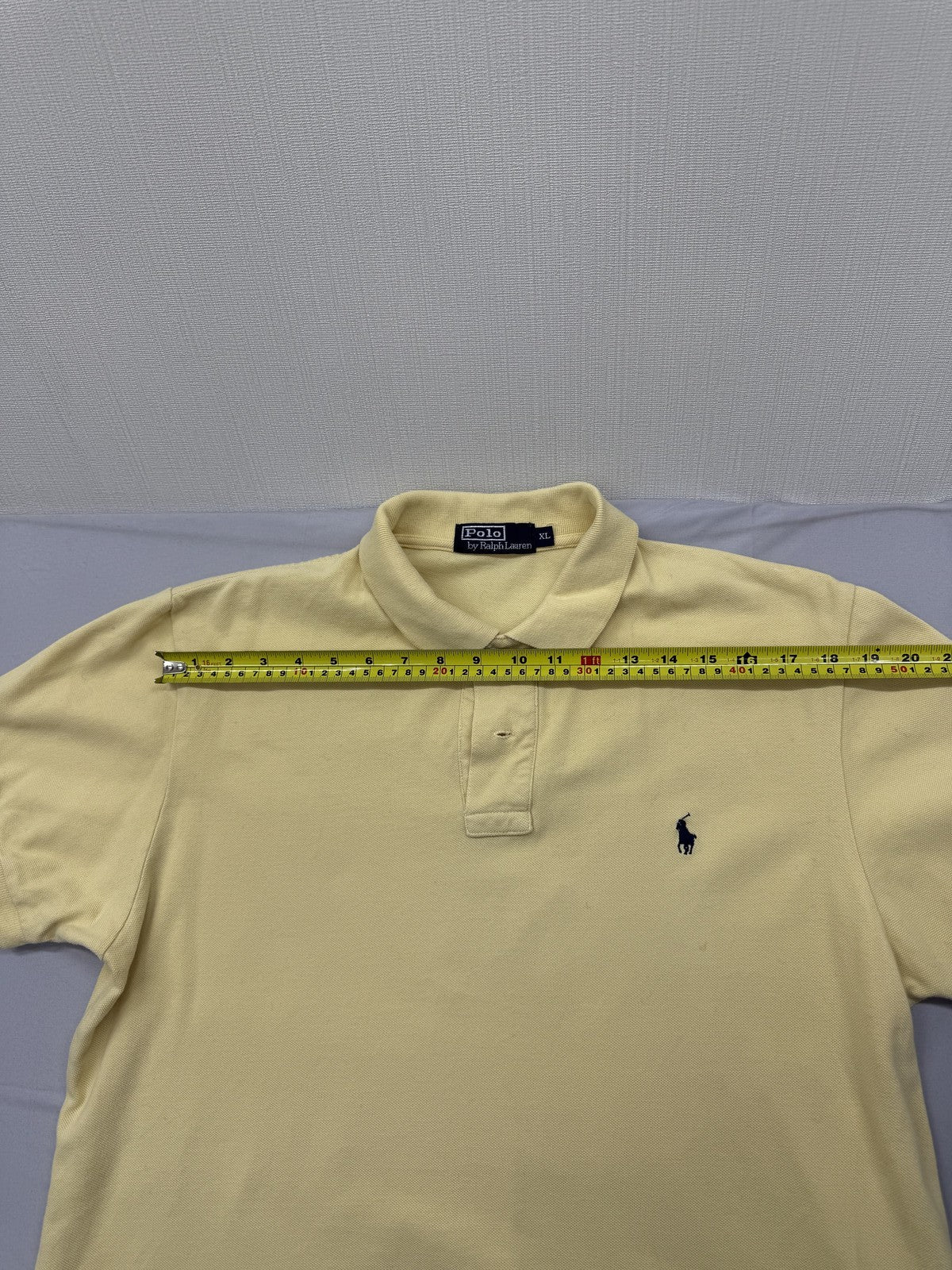 Polo Ralph Lauren Men's XL Yellow Short Sleeve Cotton Polo Shirt
