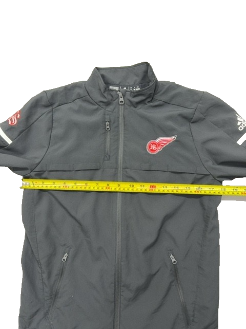 Adidas Detroit Red Wings Track Jacket Men's M Black Full-Zip