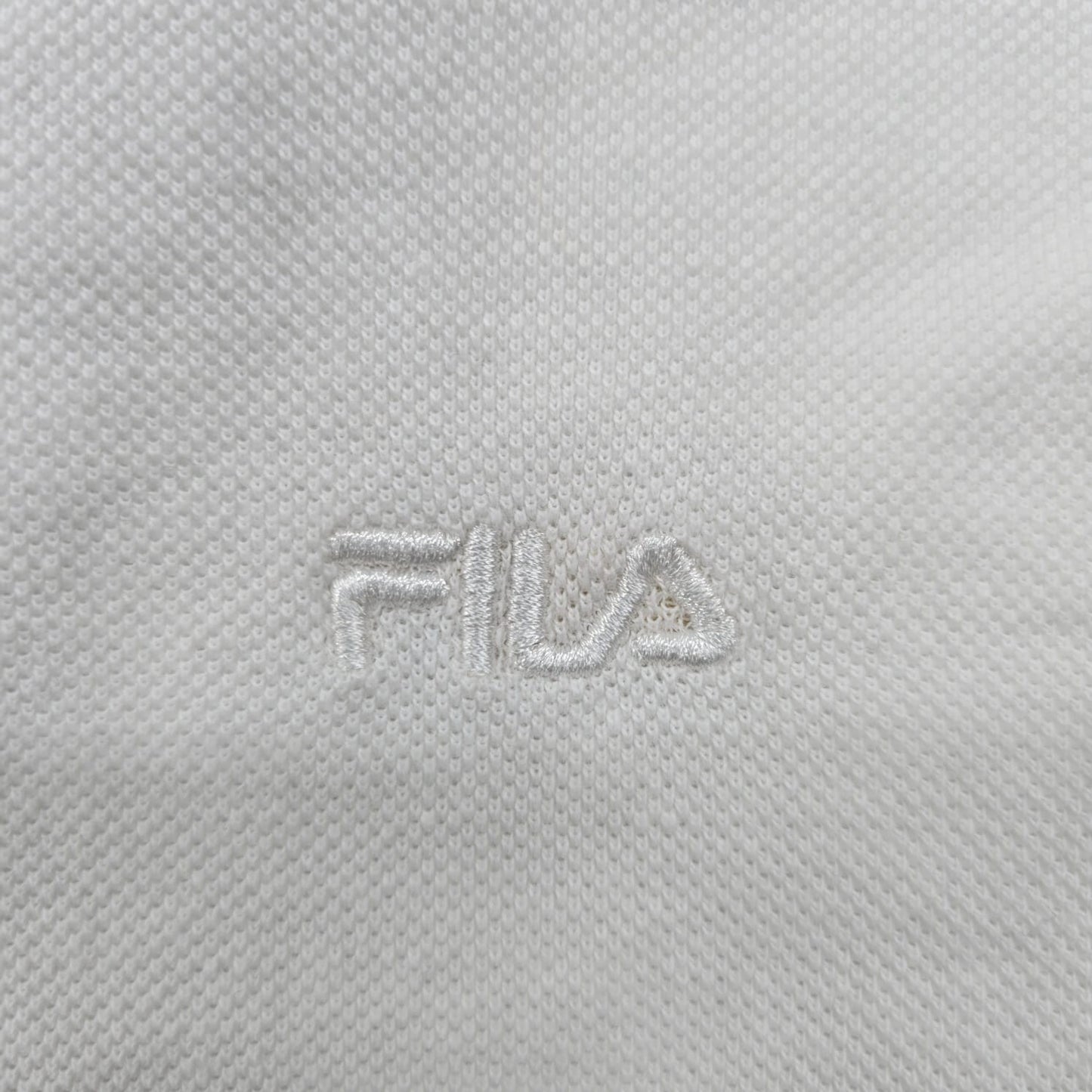 Fila Men's White Polo Shirt XL Short Sleeve Cotton Button