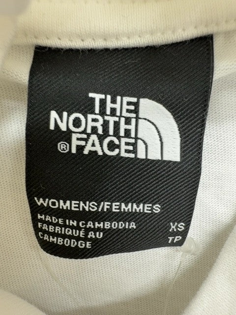North Face Women's XS White Long Sleeve Crop Turtleneck Top Cotton