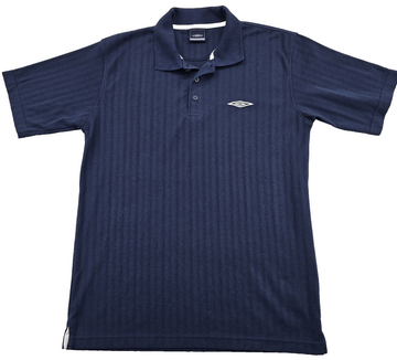 Umbro Men's Navy Short Sleeve Polo Shirt M 38/40 Cotton Blend