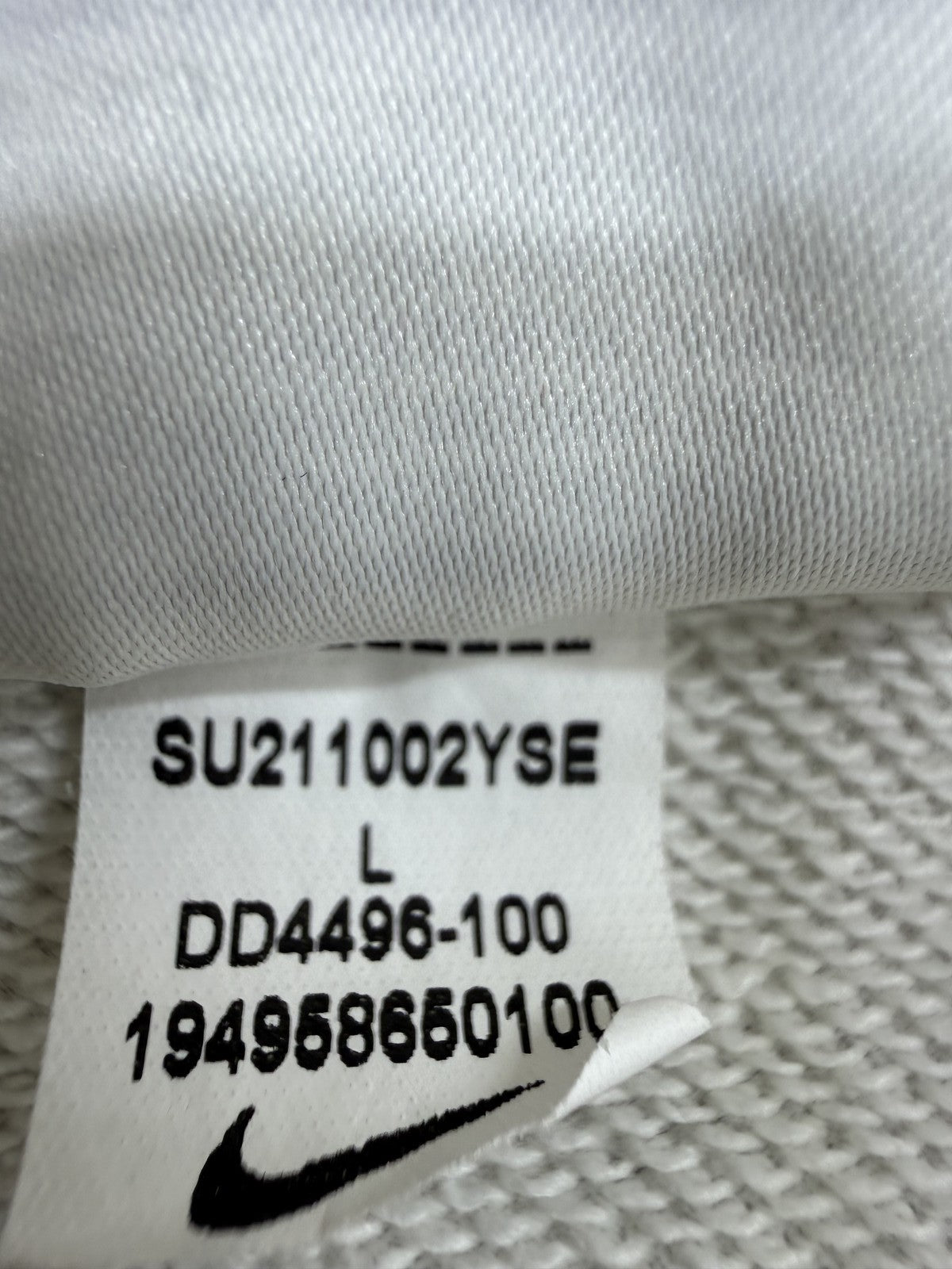Nike Men's White Shorts Size L DD4496-100 Drawstring Swoosh