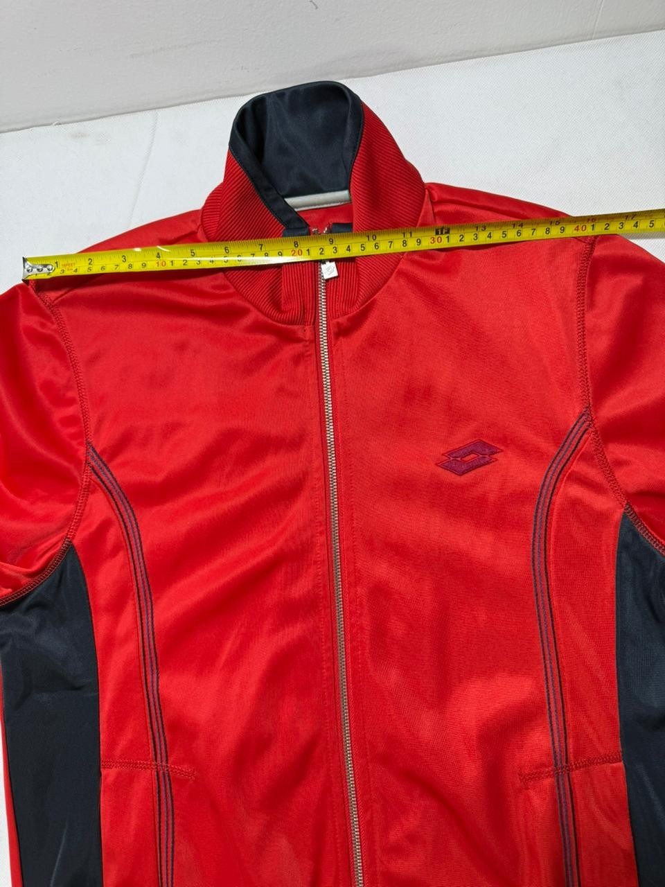Lotto Red Track Jacket Men's Full Zip Retro Sportswear Size M