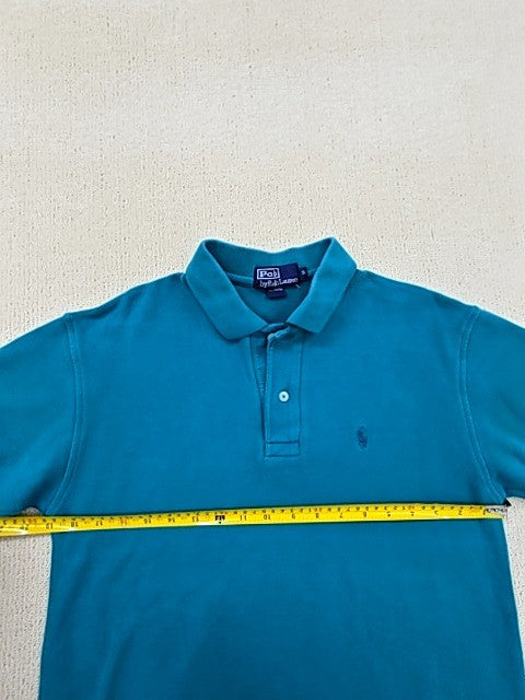 Polo Ralph Lauren Turquoise Polo Shirt S Short Sleeve Cotton