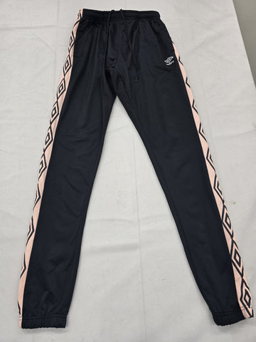 Umbro Men's Black/Pink Diamond Track Pants L EUR Training NWT