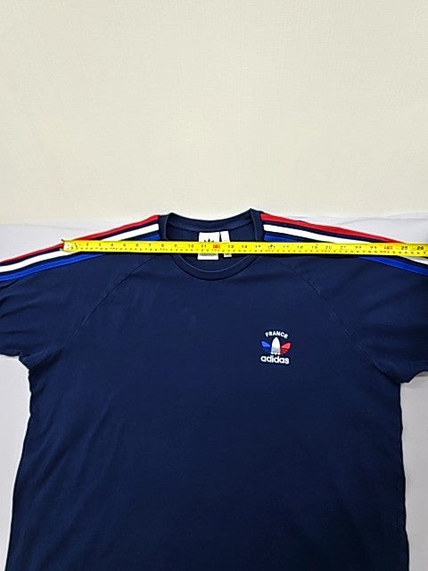 Adidas Men's Navy 3-Stripes T-Shirt XXL Regular Fit