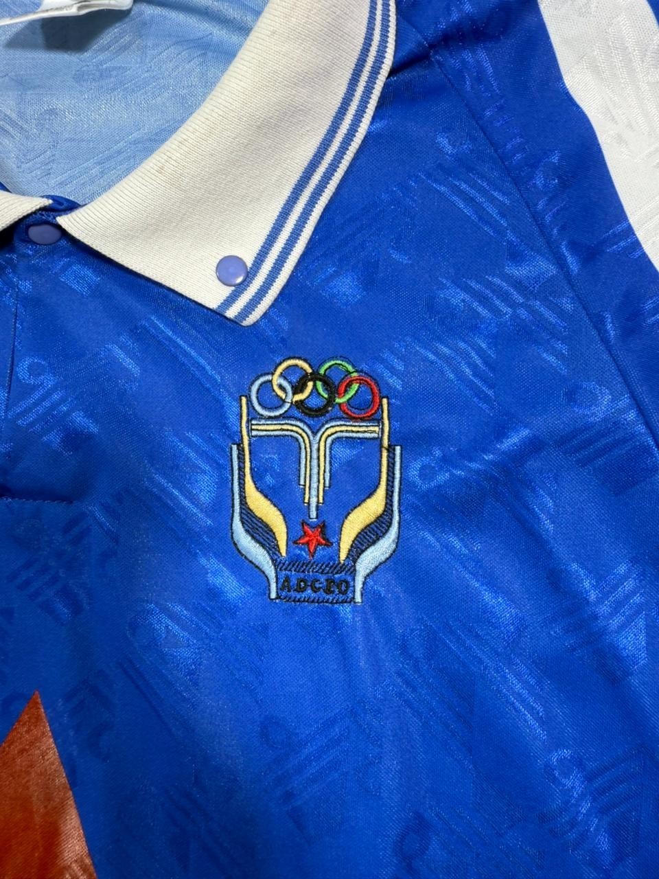 Vintage Admiral Belenenses Delta Cafes Football Jersey Shirt Blue White Size M