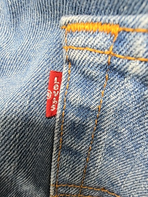 Levi's Men's Light Blue Straight Jeans W36 L30 Regular Fit Stonewash
