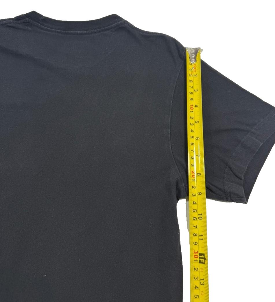 Nike Men's Black Galaxy Swoosh Graphic T-Shirt Slim Fit Short Sleeve Size M