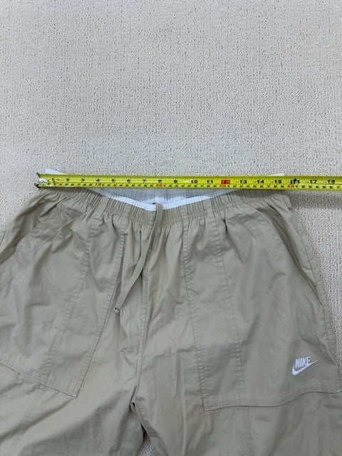 Nike Men's Beige Cargo Shorts XL Elastic Waist Regular Fit Summer