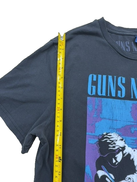 H&M Men's Black Rock Band Graphic T-Shirt Size S Vintage 1991
