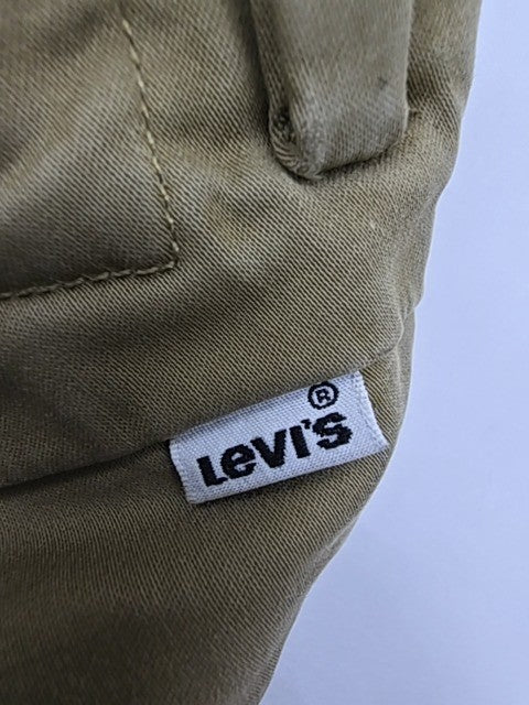 Levi Strauss Men Khaki Straight Jeans Size 31x32 Regular Button 5-Pocket