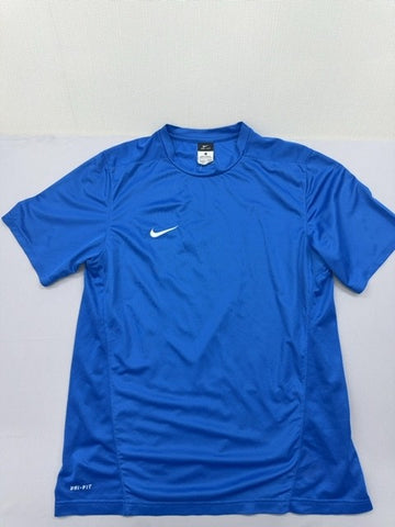 Nike Men's L Blue Dri-FIT Short Sleeve Crew T-Shirt