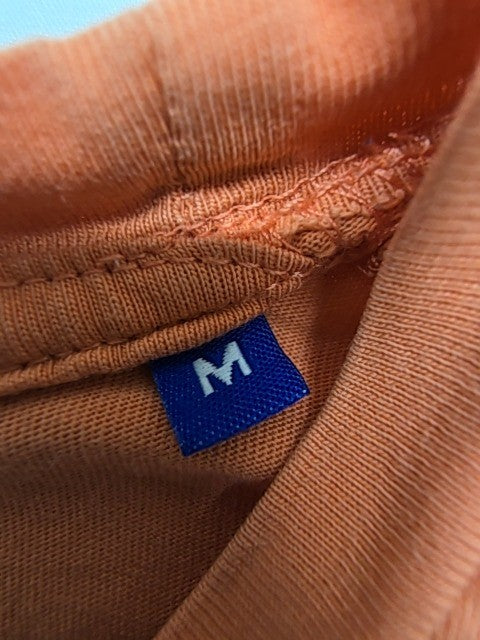 Jack & Jones Men Orange Graphic Logo T-Shirt Size M - Regular Fit