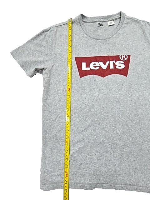 Levi's Men's Grey Logo T-Shirt M Cotton Crewneck