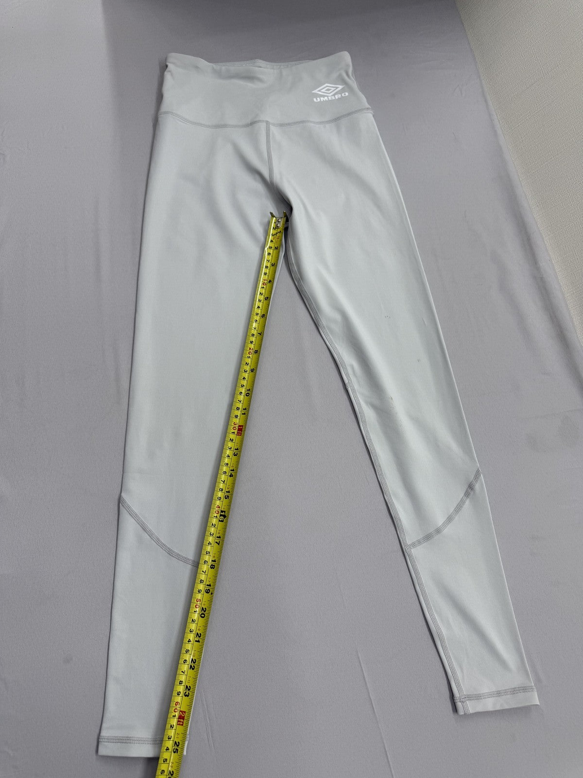 Umbro White High Waist Seamless Leggings XS Workout Athletic Nylon