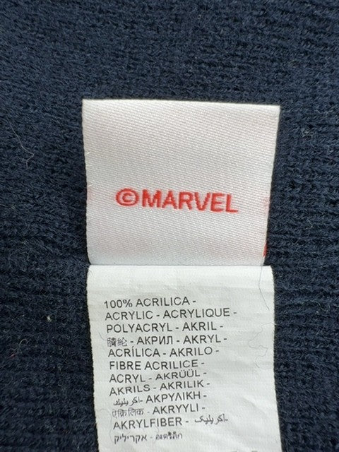 Marvel Kids Boys Navy Spider-Man Beanie Size 6-8 Knit Winter BNWT