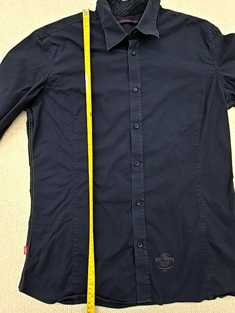 Levi's Men's Black XL Long Sleeve Button Down Dress Shirt