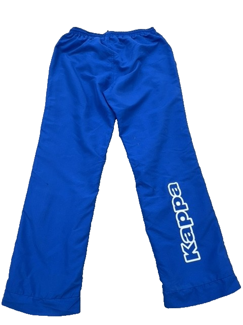 Kappa Men's Blue Track Pants Large Drawstring Training Polyester