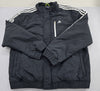 Adidas Men's Black Jacket – Size XL, Full Zip