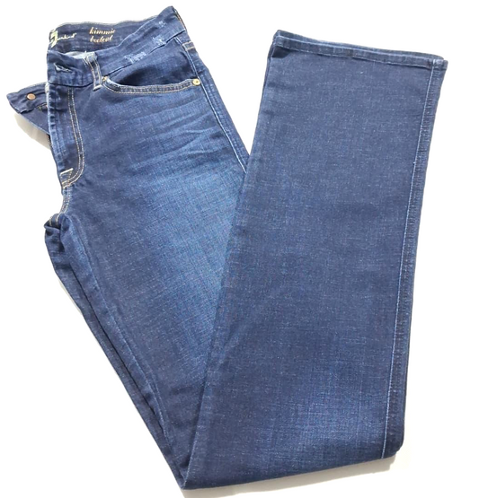 7 For All Mankind Women's Blue Jeans – Size 29, Bootcut