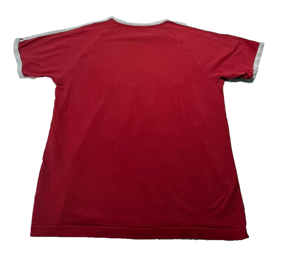 Adidas Originals Men’s Red Trefoil Essentials Tee L Cotton Sports T-Shirt Logo