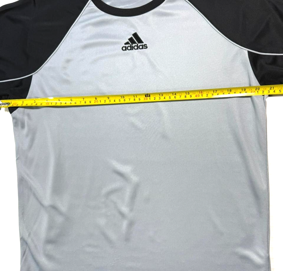 Adidas Template Training Shirt In Grey And Black - Size S