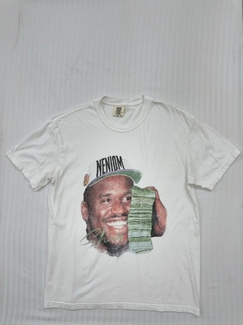 Neniom Men's White T-Shirt – Size L, Oversized Brand Department Type