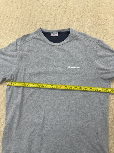 Champion Men's Grey Crewneck T-Shirt XL 100% Cotton American Classics