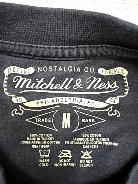 Mitchell & Ness Unisex Black Cotton T-Shirt Size M 2020 Turkey