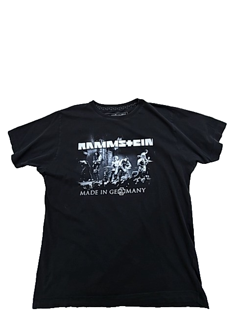 Retro Rammstein Men's Black T-Shirt – Size XL, Concert 2013 Crewneck concert