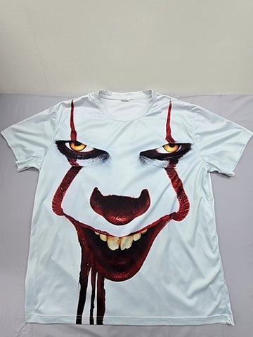Men's IT Pennywise XXL White Short Sleeve Crew Neck T-Shirt Polyester