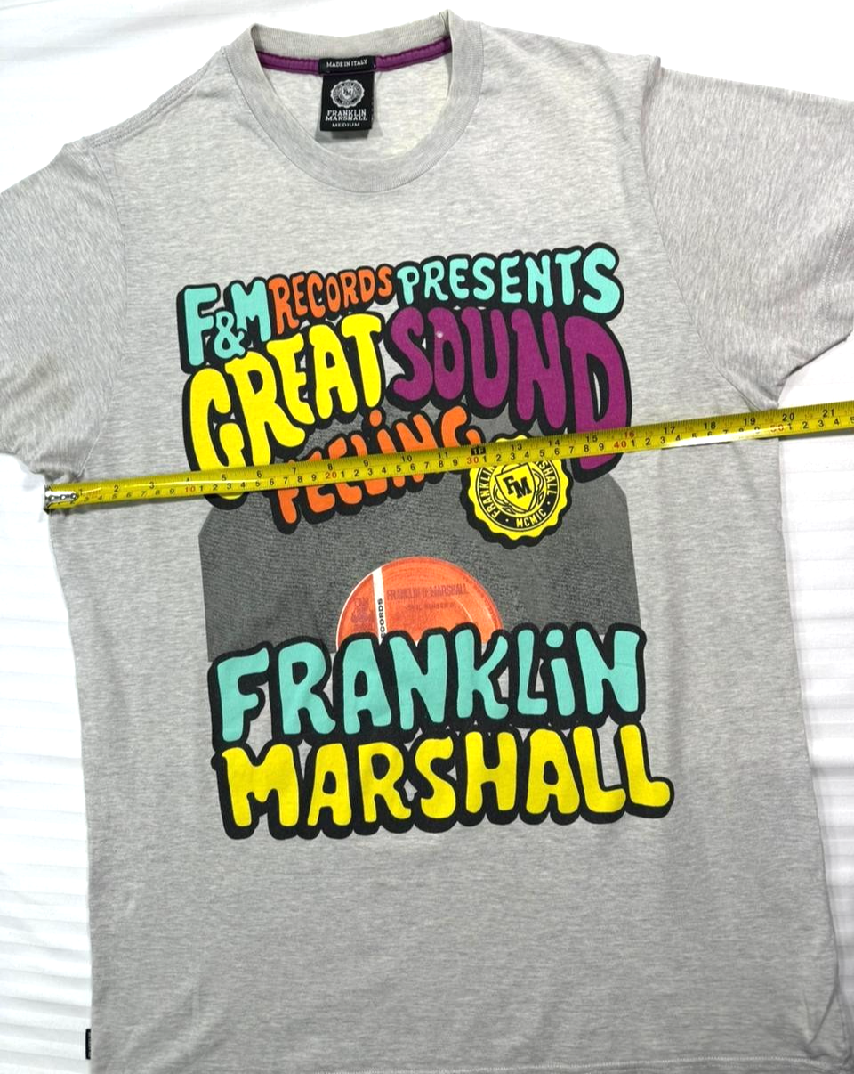 Vtg Franklin & Marshall Graphic T-Shirt "Great Sound Feeling" F&M Records - M