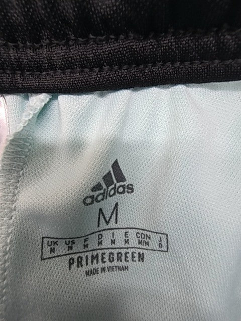Adidas Boys Primegreen Light Blue Track Pants Size M Elastic Waist Relaxed