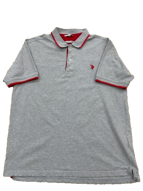 U.S. Polo Assn. Men Gray Polo Shirt size XL product image 2