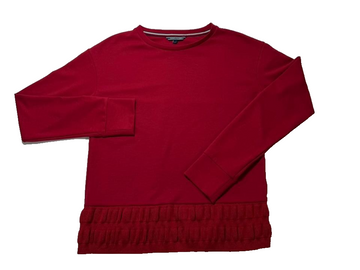Tommy Hilfiger Red Light Weight Sweater For Women - Size XS