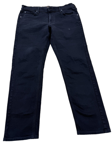 Lee Men's Black Straight Jeans W36 L32 Daren Regular Fit