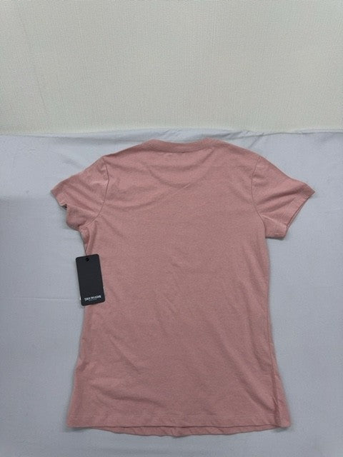 True Religion Women's Pink Graphic Logo Short Sleeve T-Shirt Medium