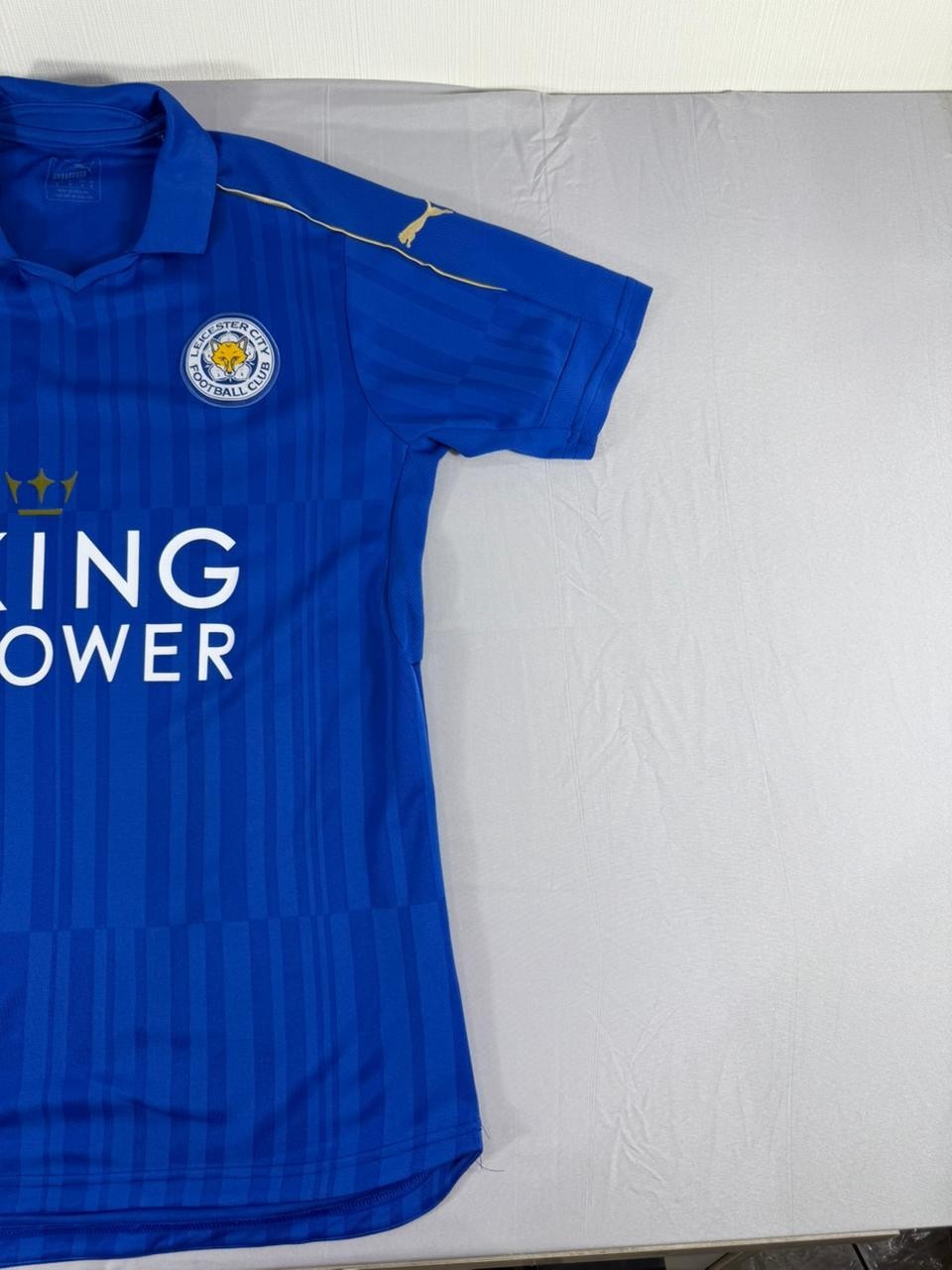 Leicester City Home Football Shirt Puma King Power Blue Men's Medium
