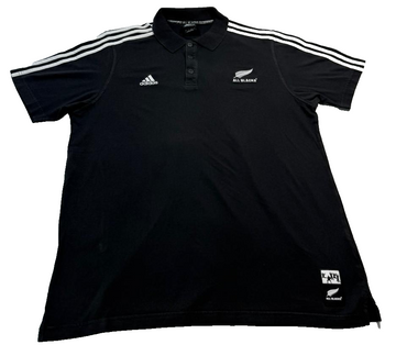 Adidas All Blacks Mens Polo Shirt Rugby Team- Size L