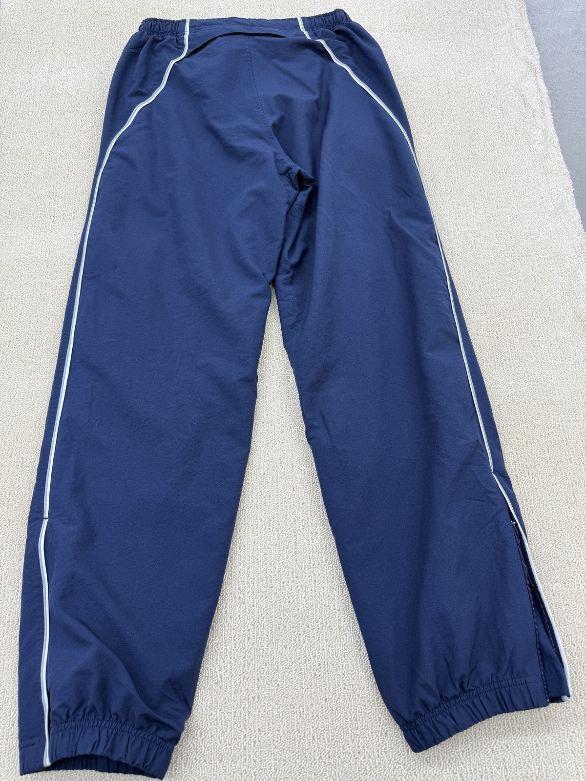 Nike Men's Navy M Pants Drawstring White Piping Solid